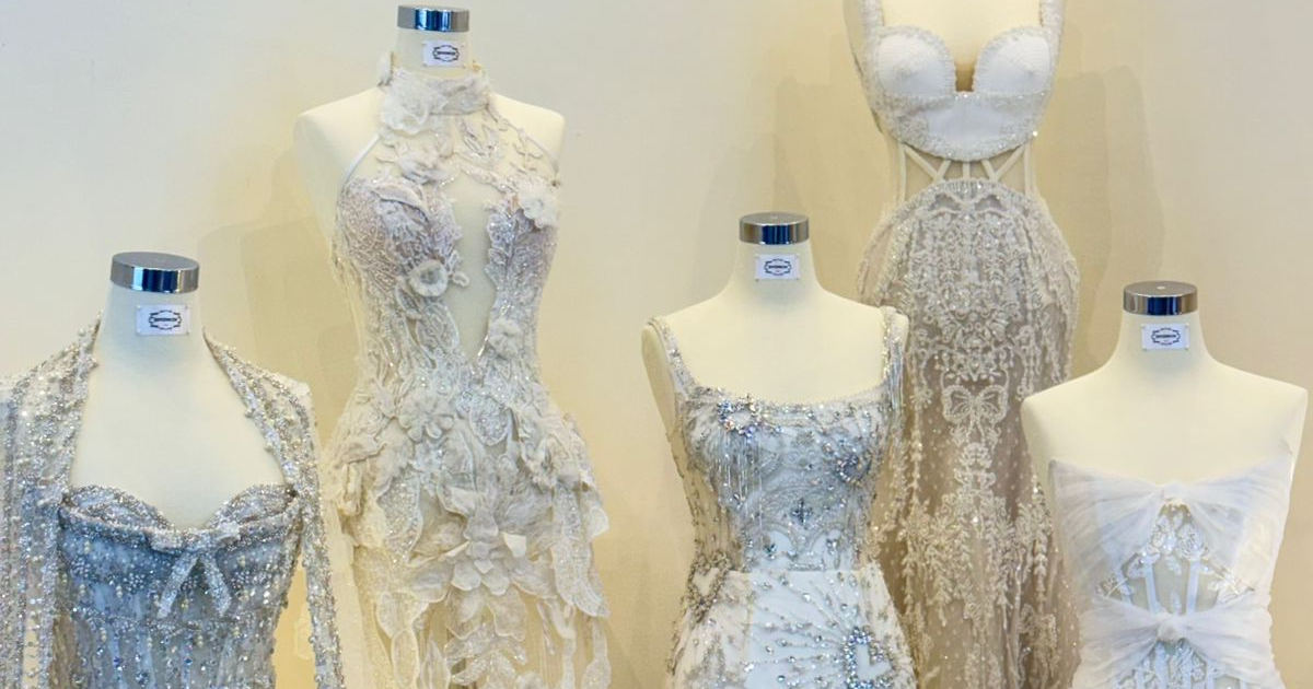 Gaun Pengantin Warna Berani dan Eksperimen Visual di Tren Pernikahan Modern