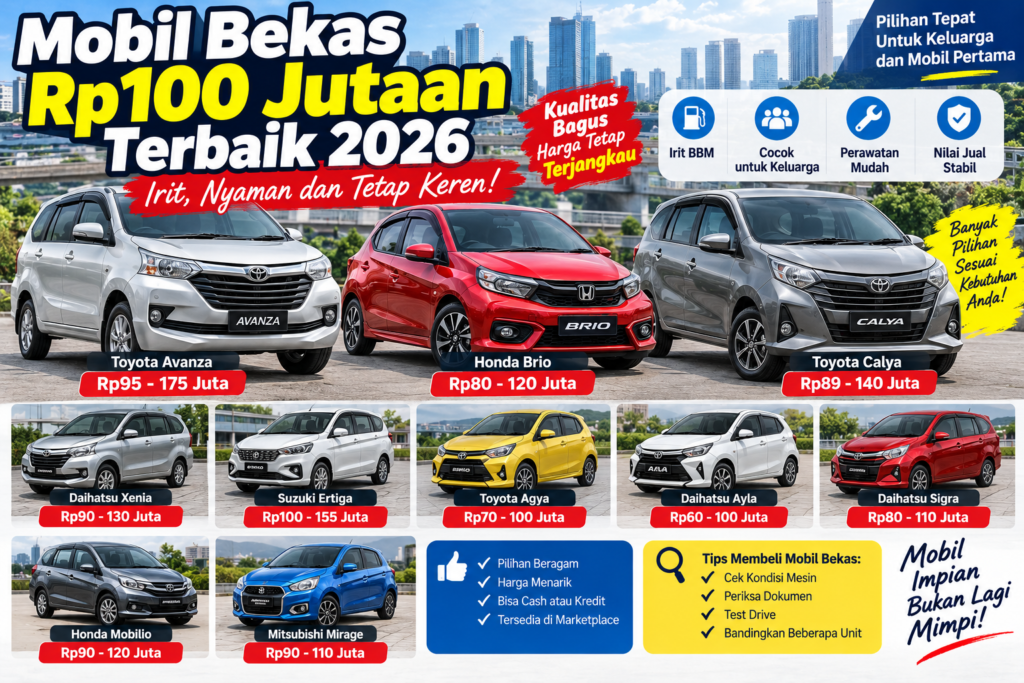 Mobil Bekas Rp100 Juta: MPV 7-Penumpang Paling Layak Beli
