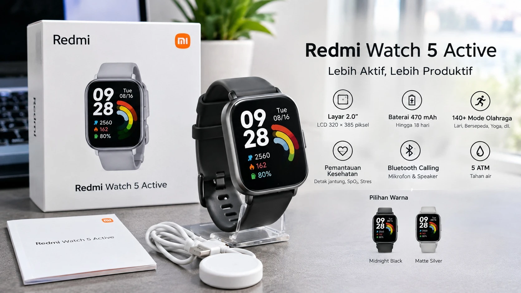 Xiaomi Watch 2 vs Redmi Watch 5 Active: Duel Smartwatch Terjangkau untuk Baterai Tahan Lama