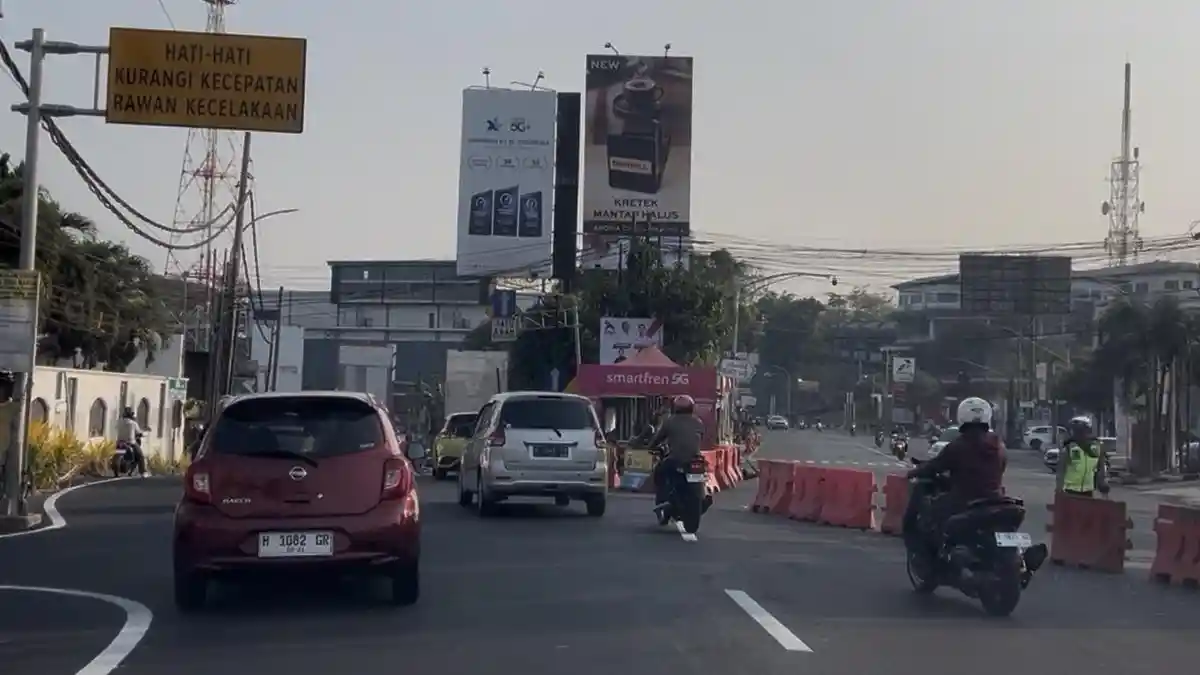 Jalan Gombel Lama Semarang Dibuka Kembali, Lalu Lintas Kian Mulus