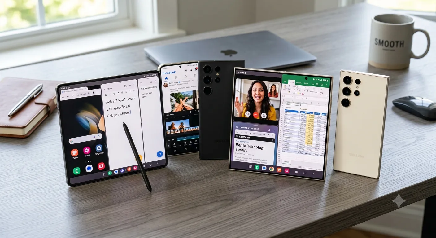 Samsung Galaxy RAM Besar Terbaik untuk Multitasking