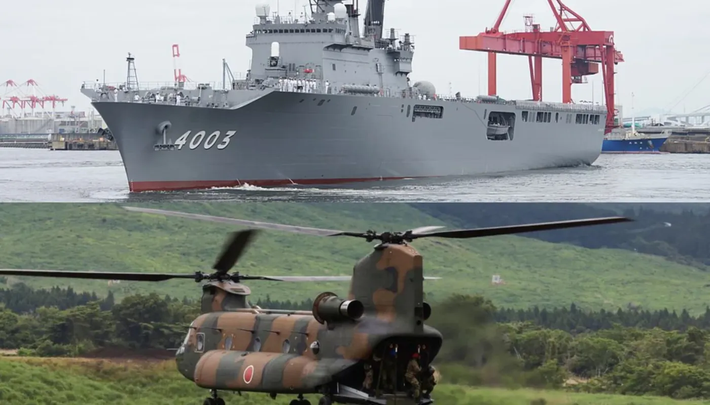 Kapal Induk Giuseppe Garibaldi Jadi Pusat Helikopter Bencana