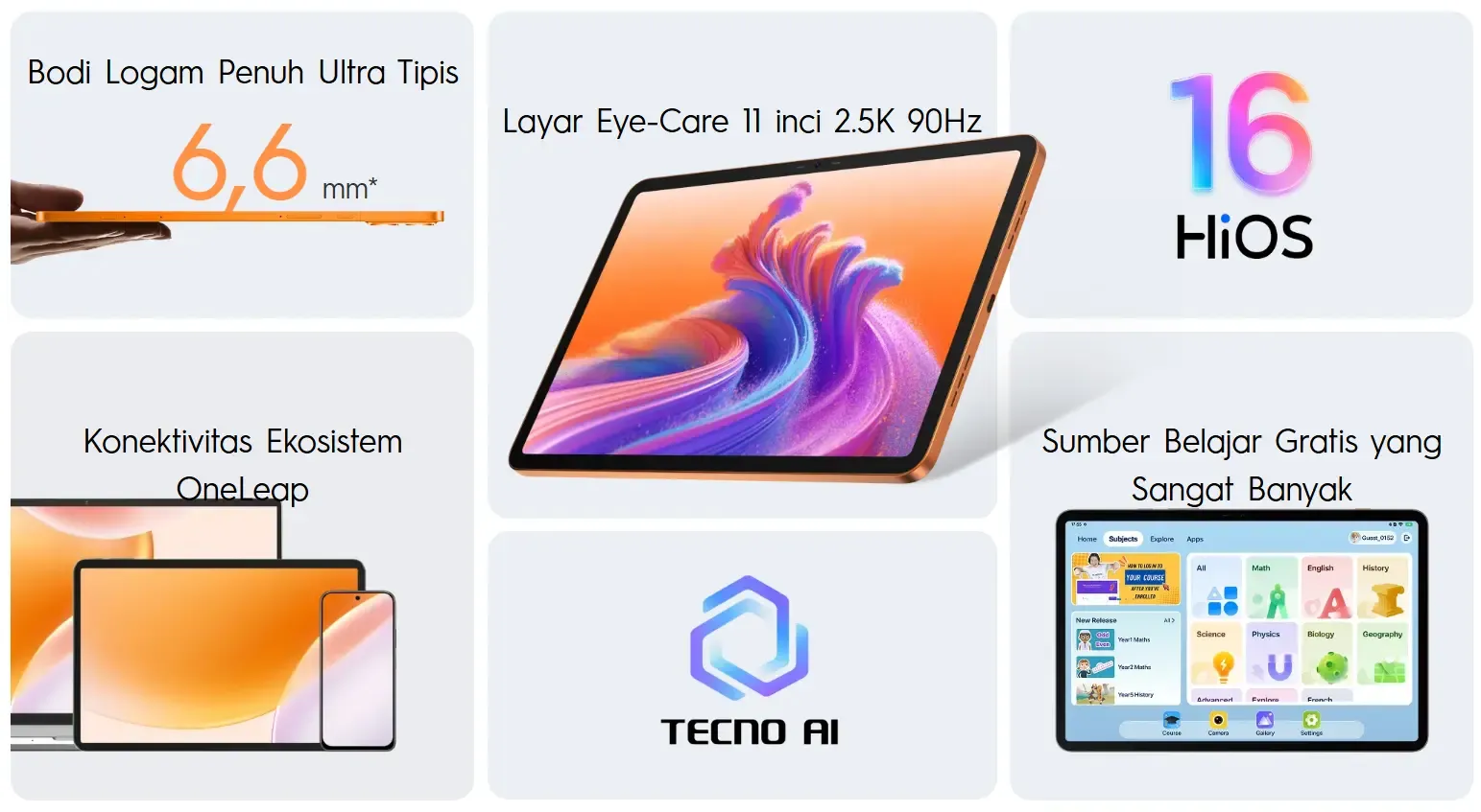Tecno Megapad 2 dan SE 2: Tablet AI Terjangkau untuk Kerja dan Belajar