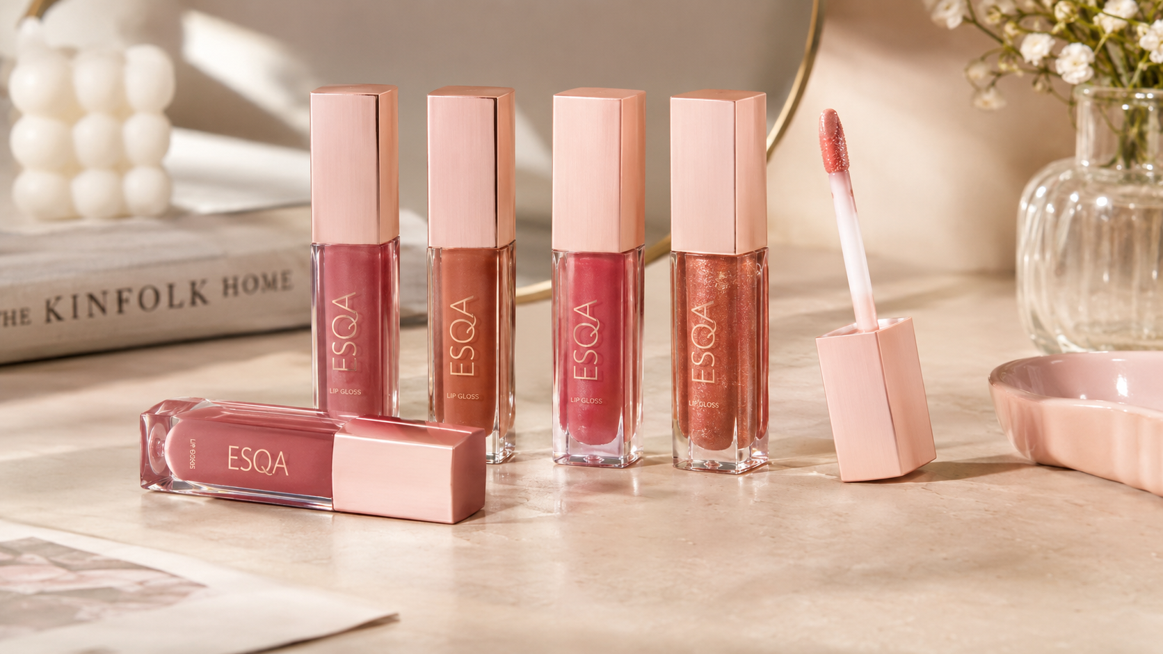 Glass Lips Trend: Wardah Glasting vs ESQA Lip Gloss