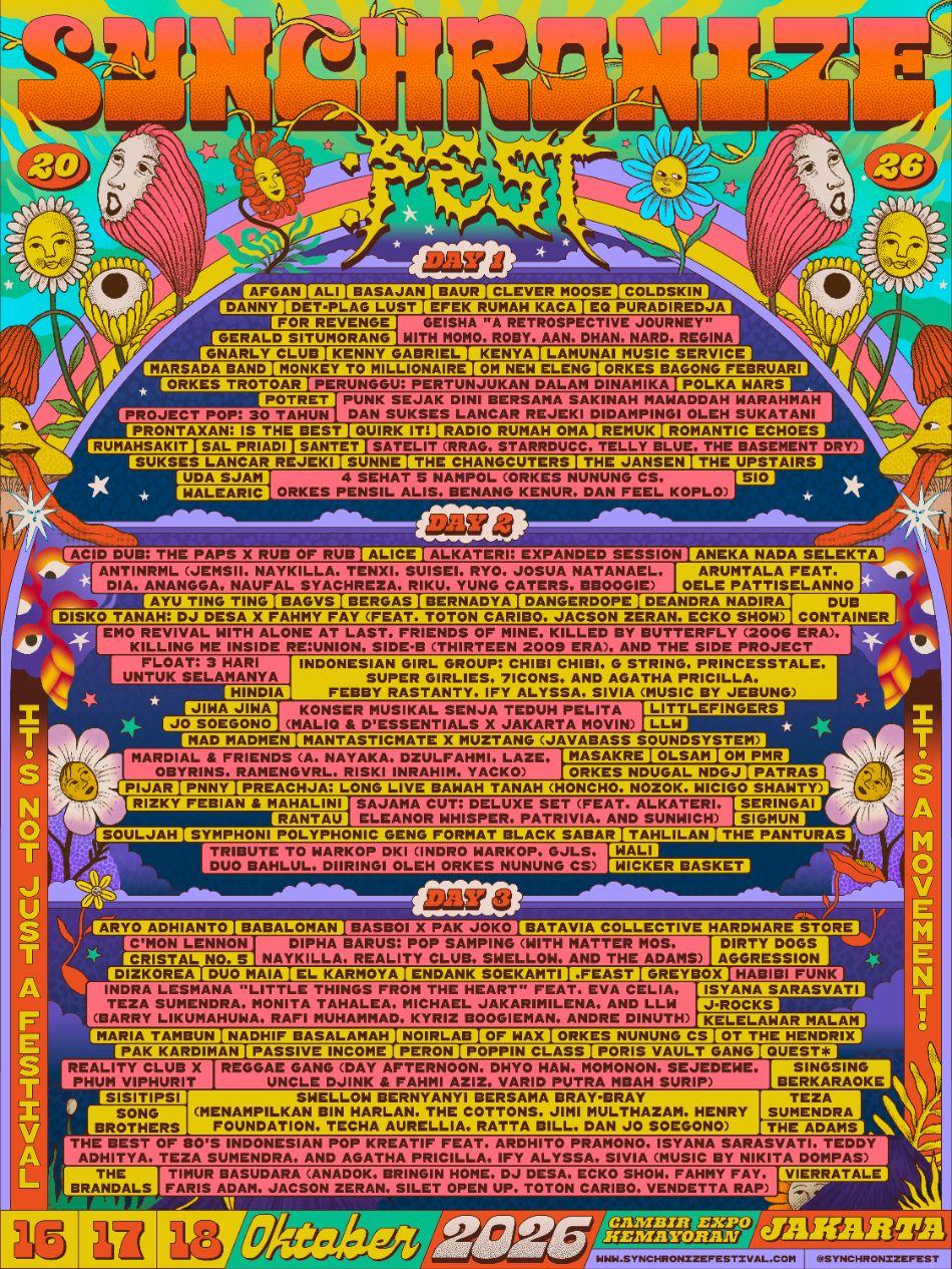 Synchronize Fest Hadirkan Reuni Legendaris dan Kolaborasi Eksklusif