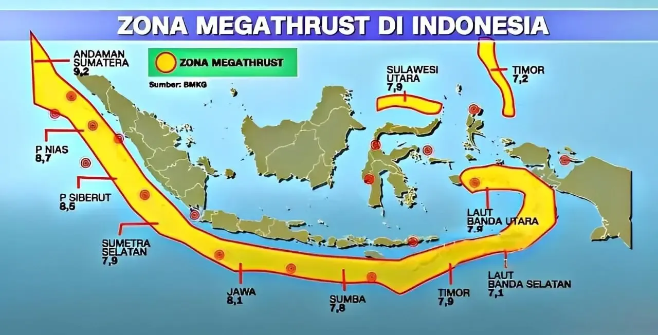 14 Zona Megathrust: Peta Lengkap Wilayah Gempa Berbahaya dan Tsunami Raksasa