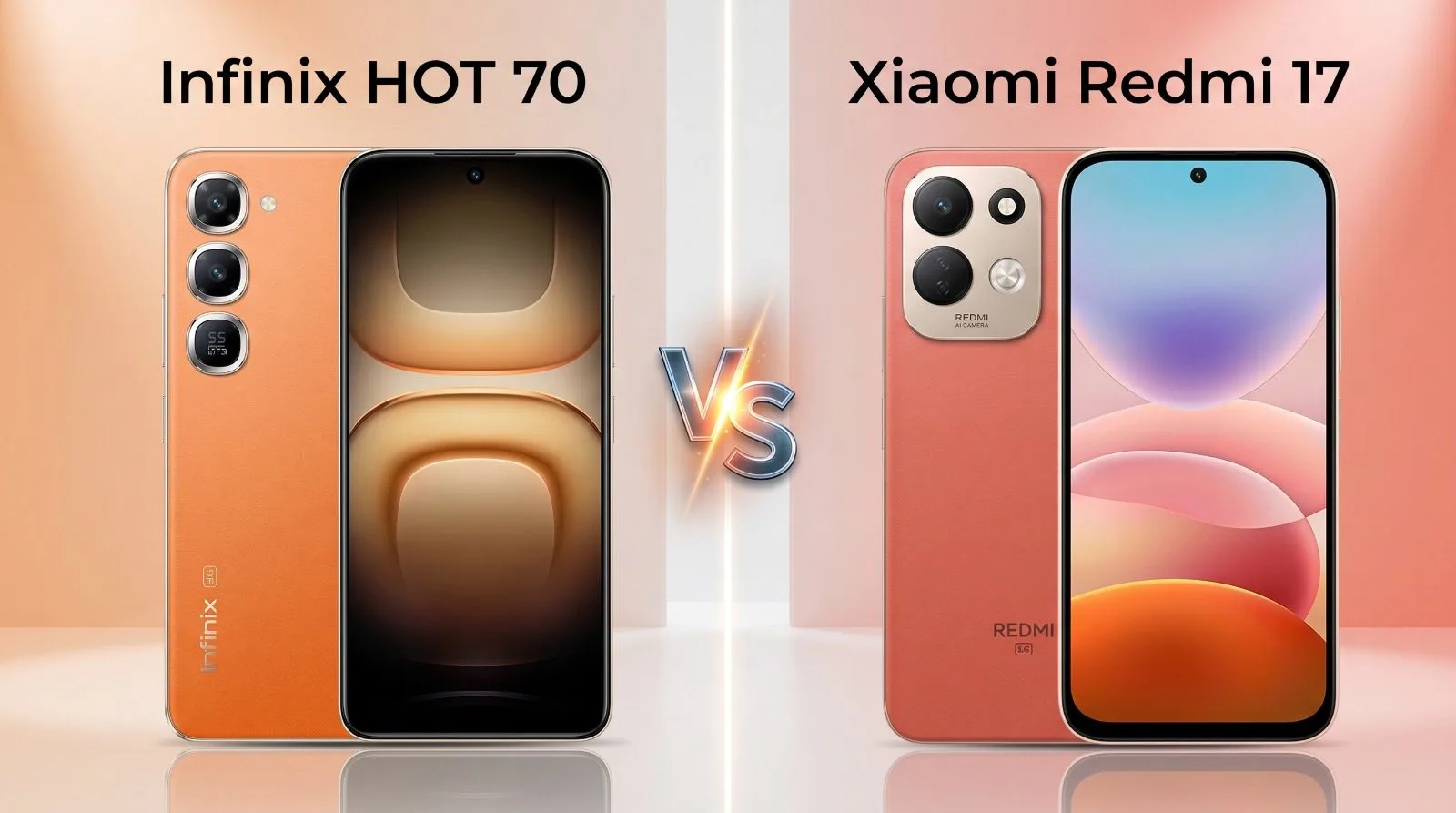 Infinix HOT 70 vs Redmi 17: Ponsel Rp2-3 Jutaan Mana yang Lebih Menguntungkan?