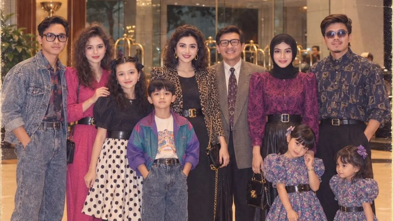 Tren Filter 80-an dengan AI: Wajah Masa Kini, Aura Era Disco
