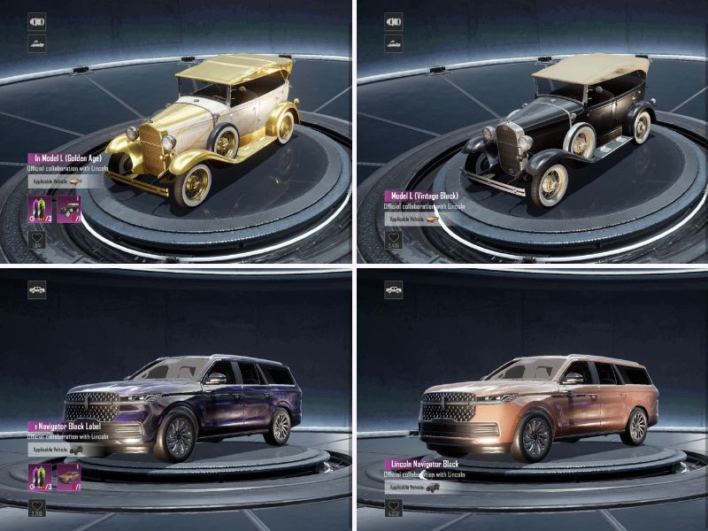 Kolaborasi Mobil Mewah PUBG Mobile dan Skin Eksklusif
