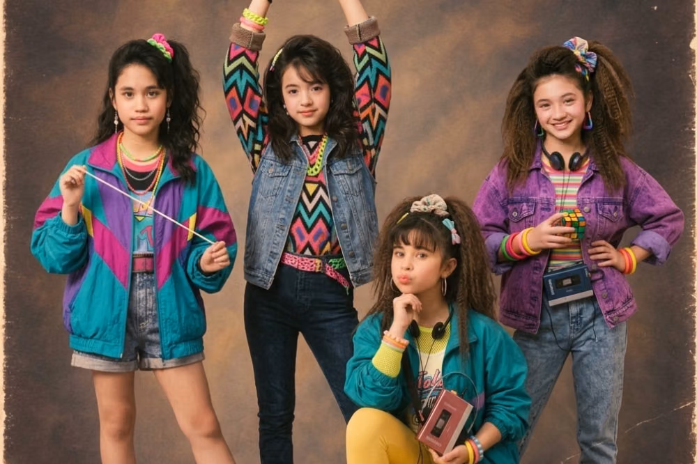 Selebriti Ikuti Tren Edit Foto 80-an dengan Jaket Denim Washed dan Efek Analog