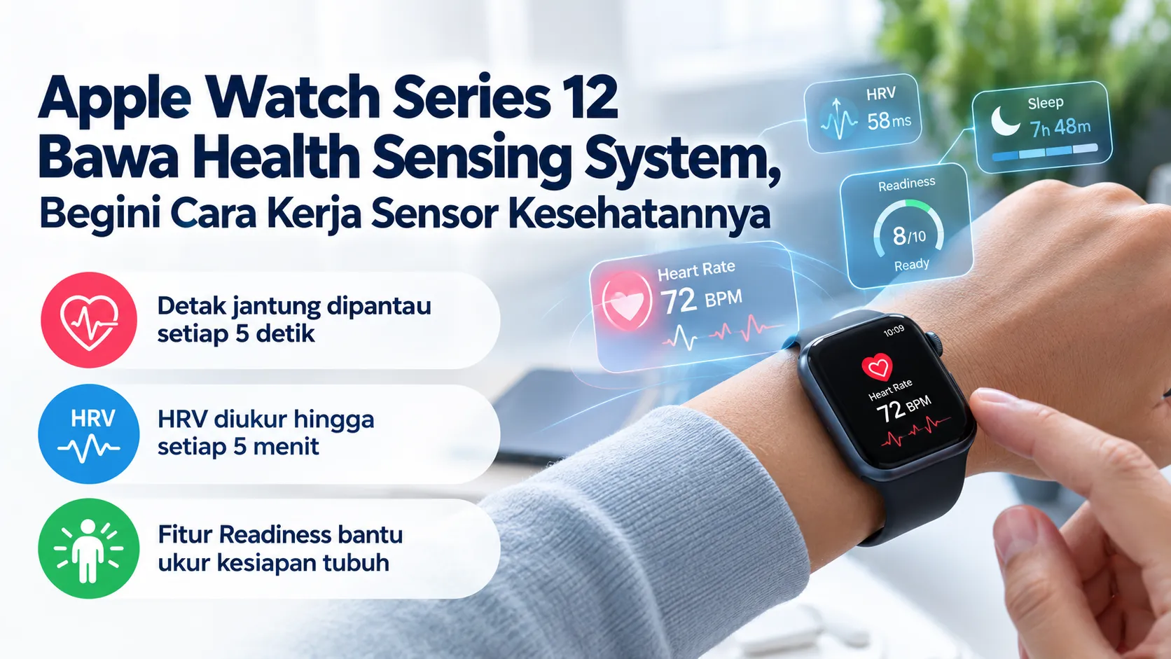 Health Sensing System Apple Watch: Era Baru Akurasi Sensor Detak Jantung