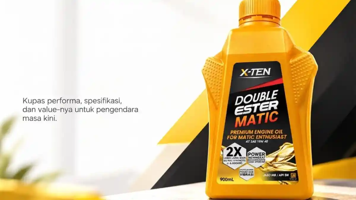 Review Oli XTEN Double Ester 10W-40 untuk Motor Matik