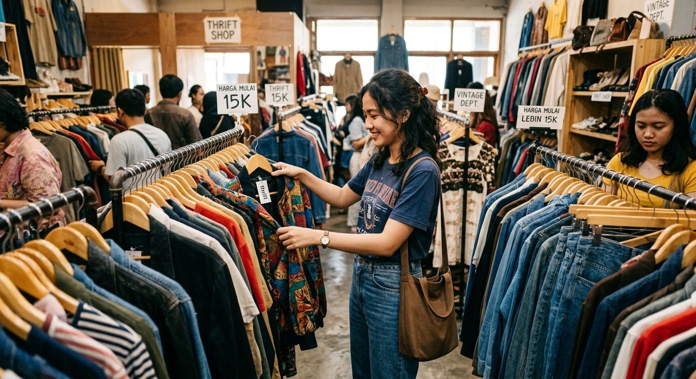 Mengapa Thrifting Tetap Diminati di Tengah Arus Fast Fashion