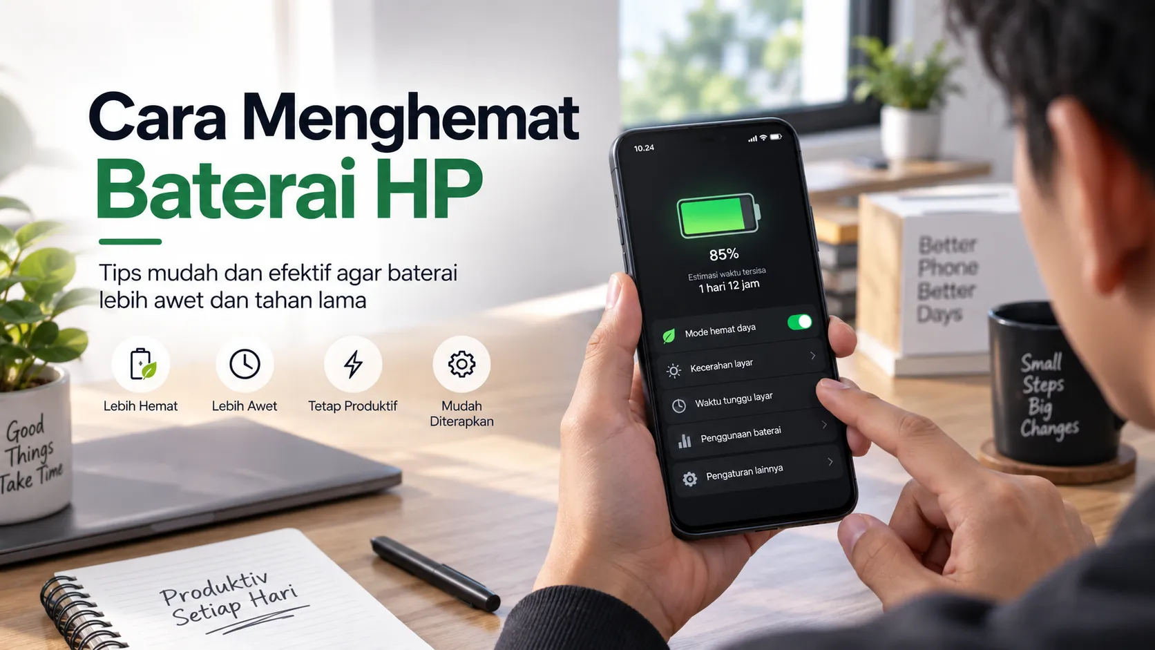 Baterai HP Tahan Seharian: 6 Kebiasaan Sederhana yang Benar-benar Membuat Perbedaan