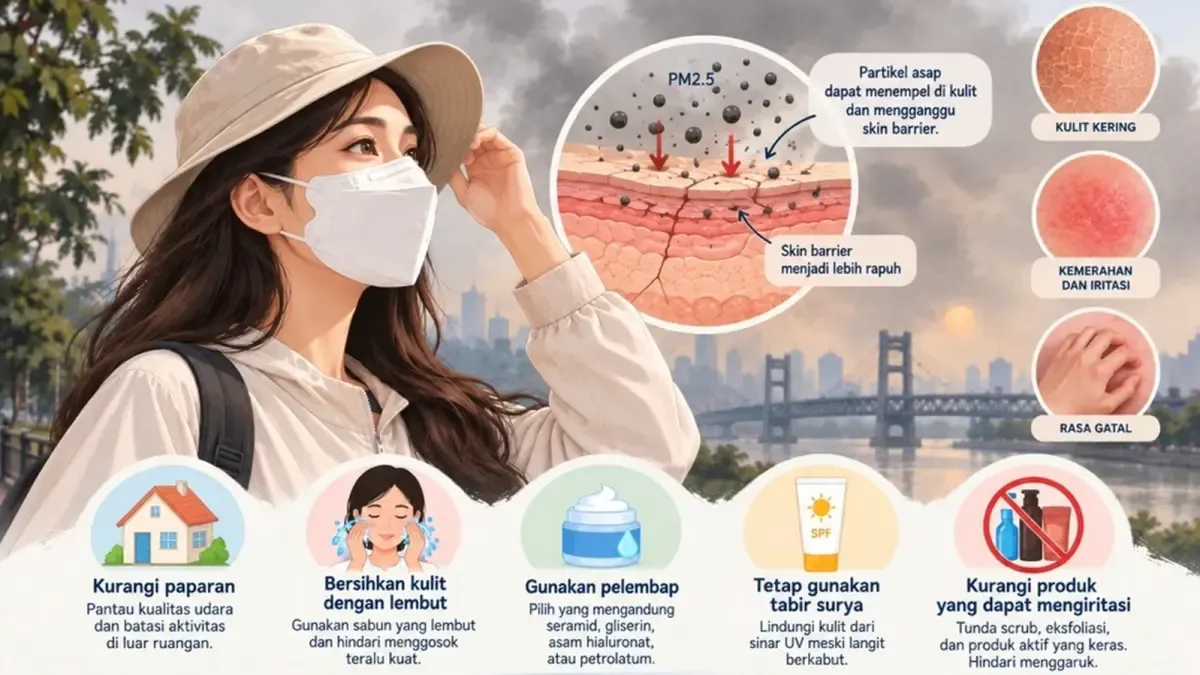 Kabut Asap Merusak Skin Barrier: Protokol Perawatan Rumahan