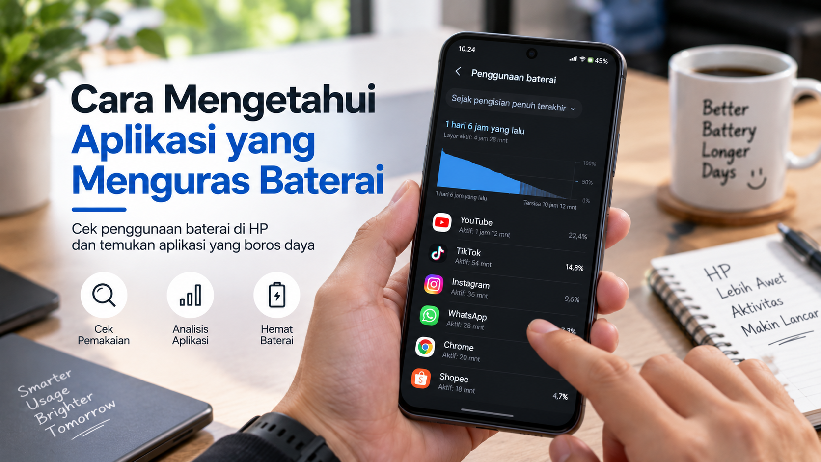 Aplikasi Mana yang Menguras Baterai Android Anda?