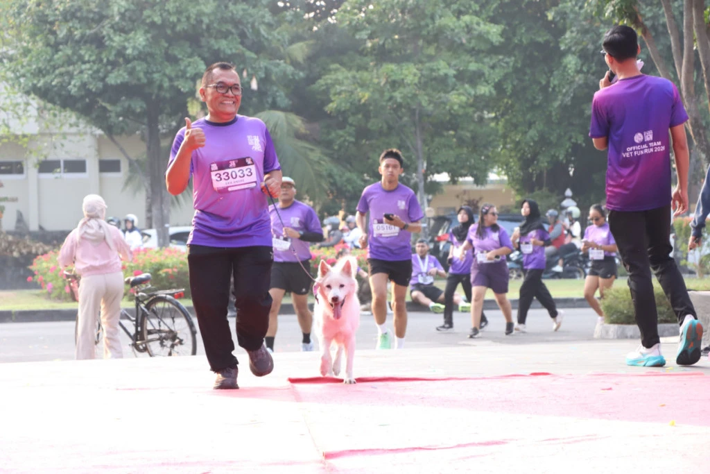 Vet Fun Run: Ratusan Warga Berlari Bareng Anabul di Kampus UGM