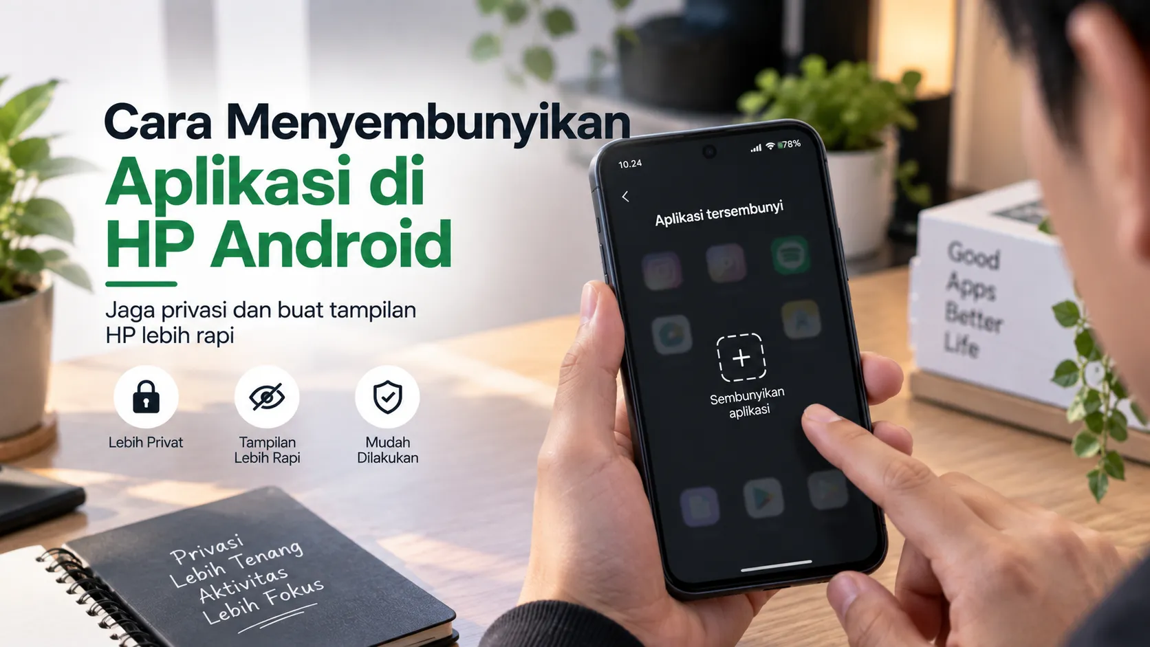 Sembunyikan Aplikasi Sensitif di Android Tanpa Menghapus