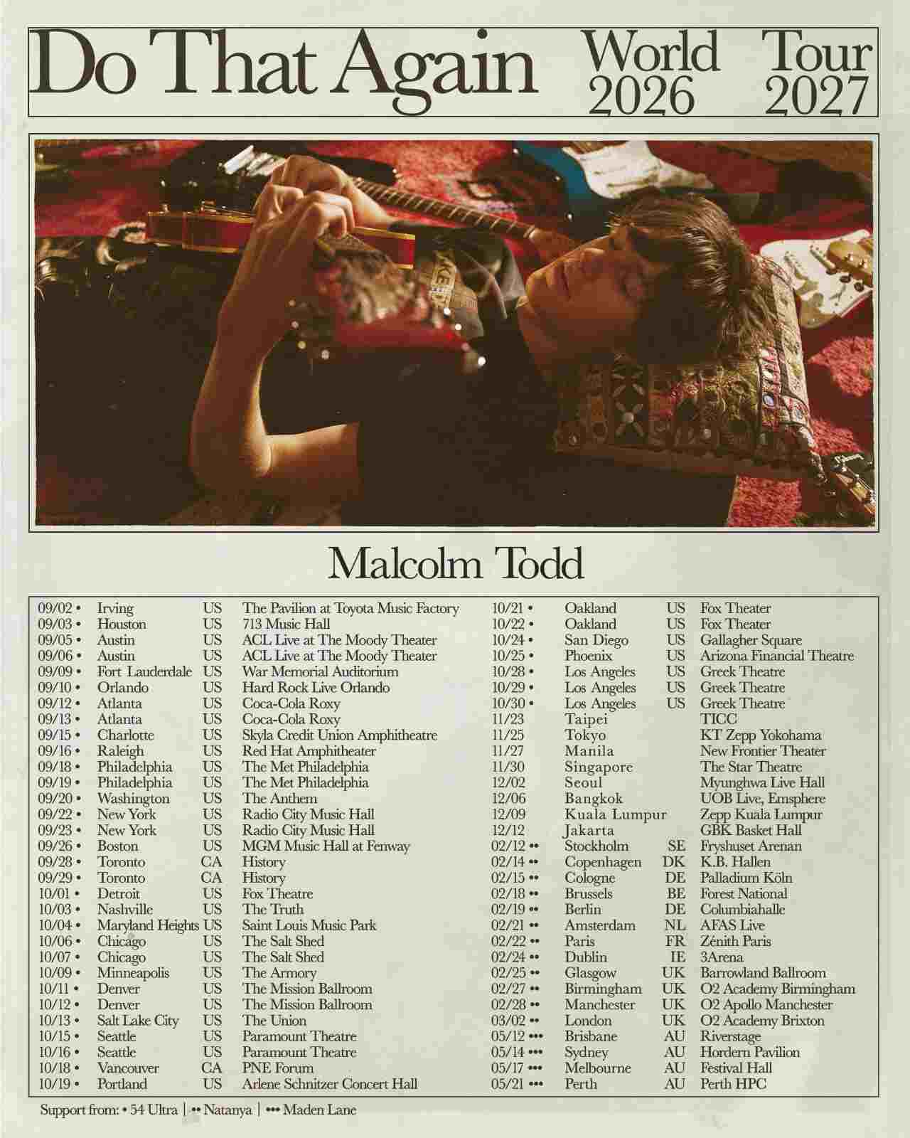 Malcolm Todd Bawa Do That Again World Tour ke GBK Basket Hall Desember