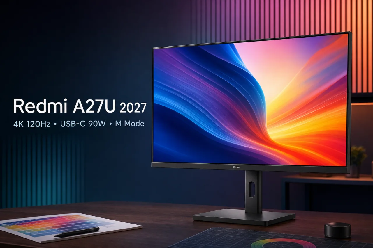 Monitor 4K 120Hz dengan USB-C 90W: Review Redmi A27U