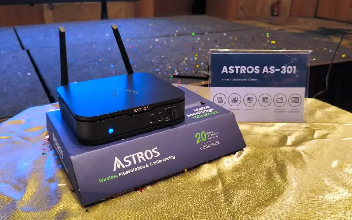 ASTROS AS-301: Docking Station Nirkabel Cerdas untuk Ruang Rapat Modern