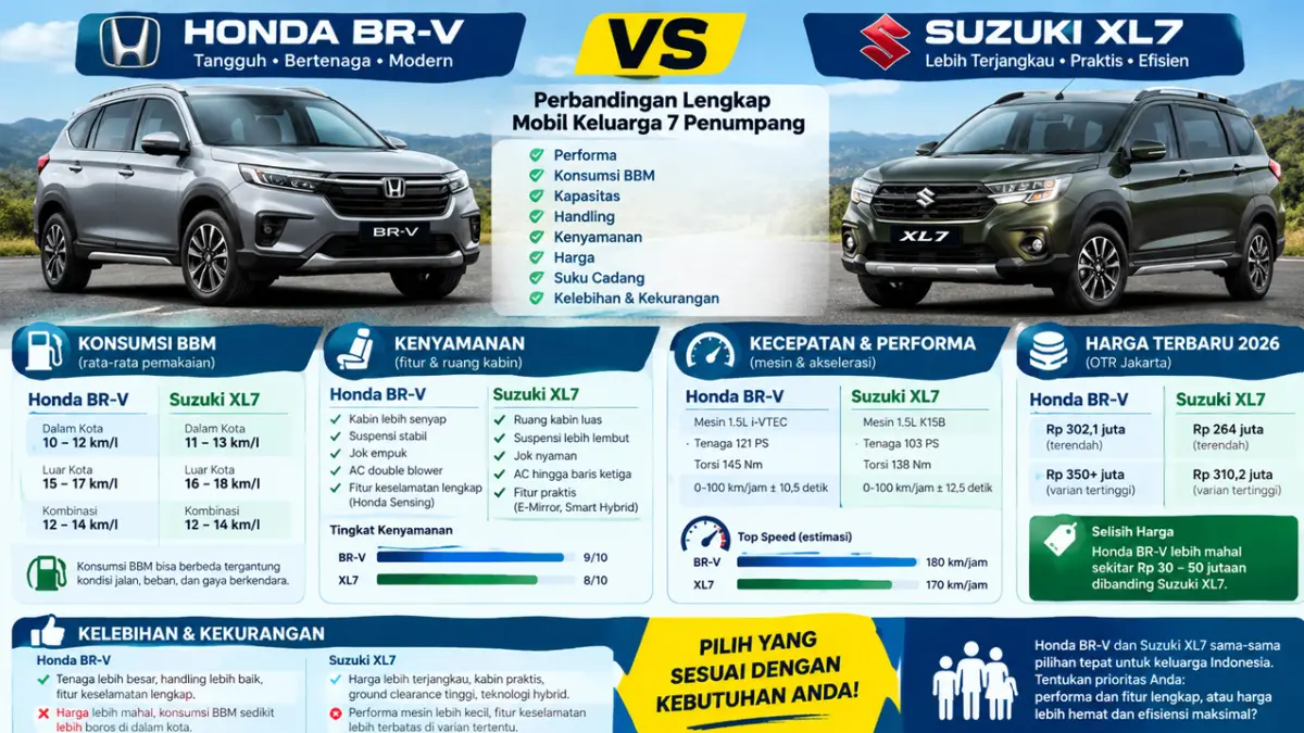 Toyota Veloz Hybrid vs Suzuki XL7 Hybrid: Mana MPV Hybrid Terbaik untuk Keluarga?