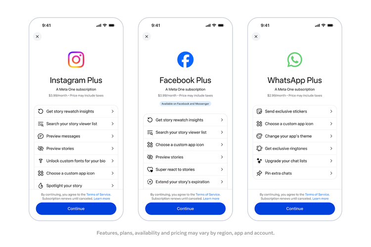 Meta One Hadir: Bundel Premium Instagram, WhatsApp, dan Facebook Mulai Rp13.900