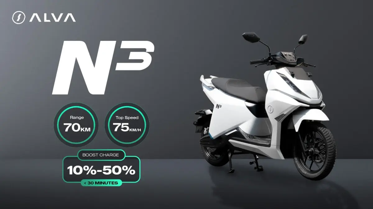 Alva N3: Motor Listrik Ekonomis dengan Jangkauan 140 km