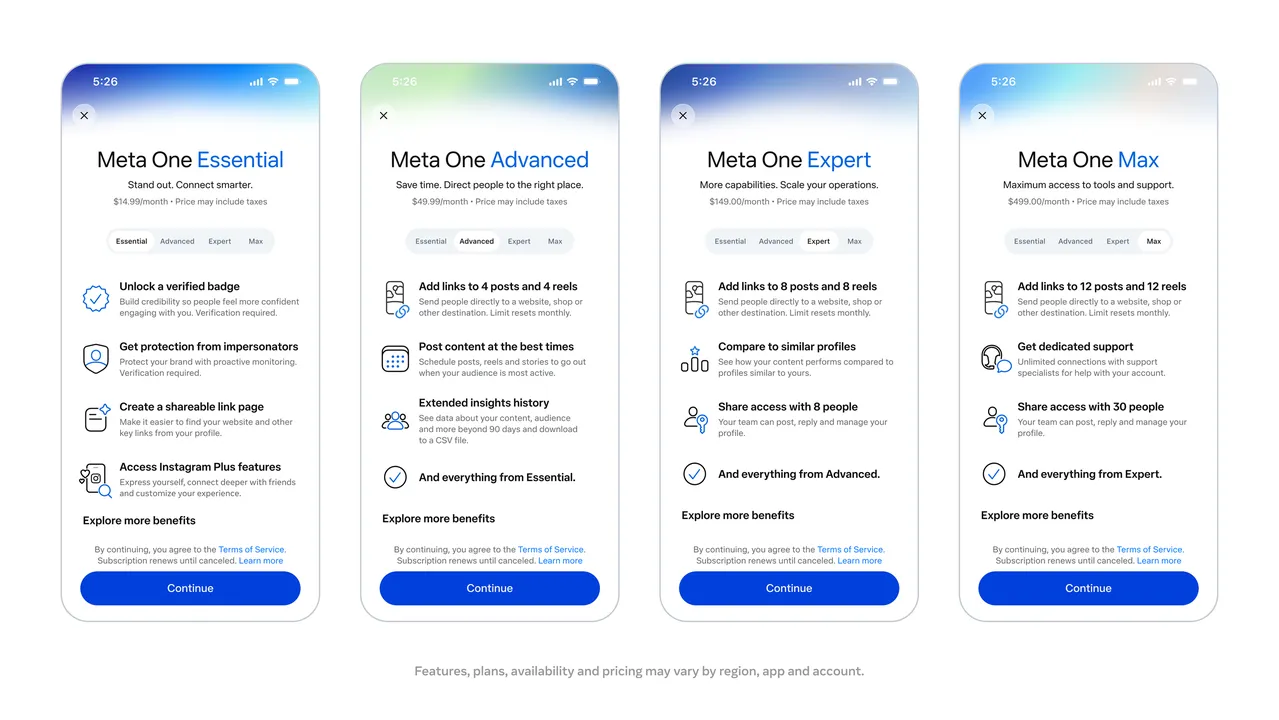 Meta One Hadir: Bundel Premium Instagram, WhatsApp, dan Facebook Mulai Rp13.900