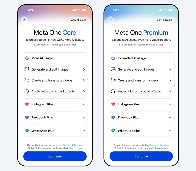 Meta One: WhatsApp Berbayar Premium dan Instagram Plus, Layak Dibeli?