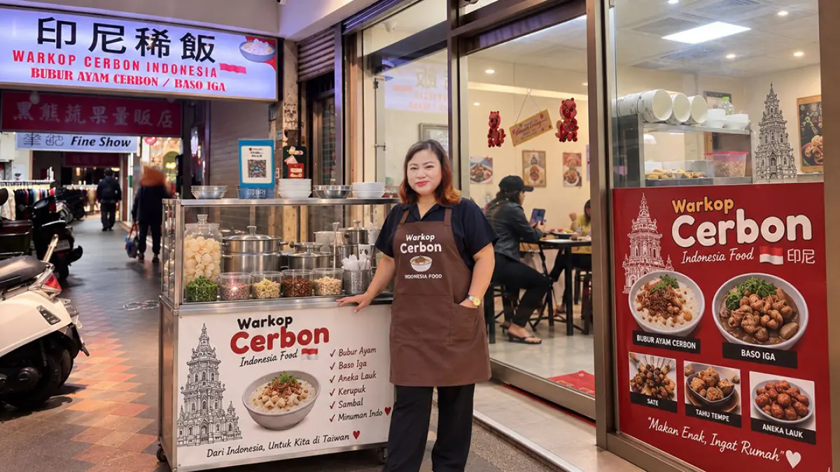 Dari PMI ke Pemilik Usaha: Bubur Cirebon Tati Purwanti di Taipei