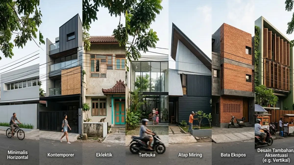 Fasad Rumah Modern di Iklim Tropis yang Sejuk dan Estetik
