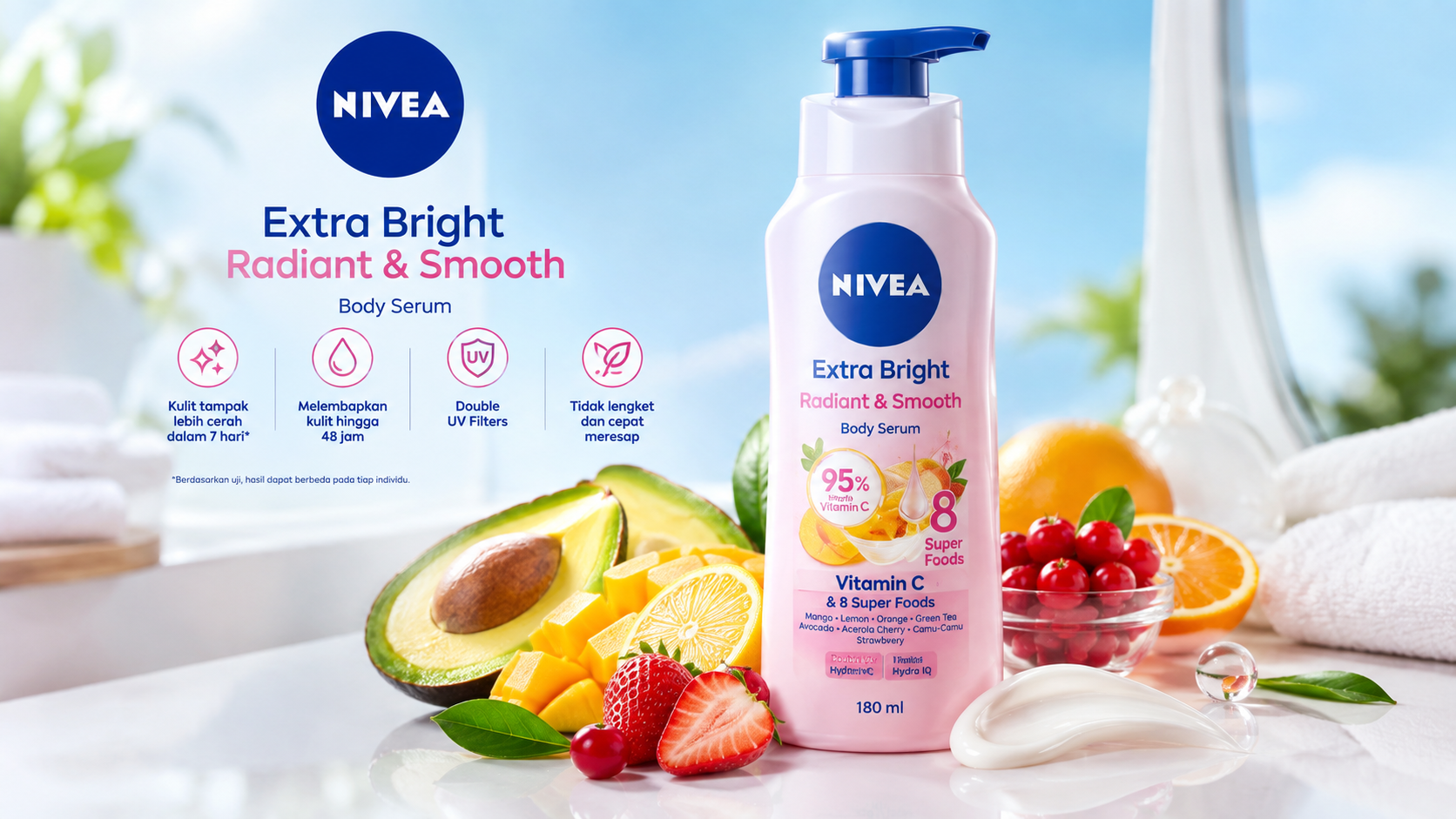 Review NIVEA Extra Bright: 95% Vitamin C Murni untuk Kulit Lebih Cerah?