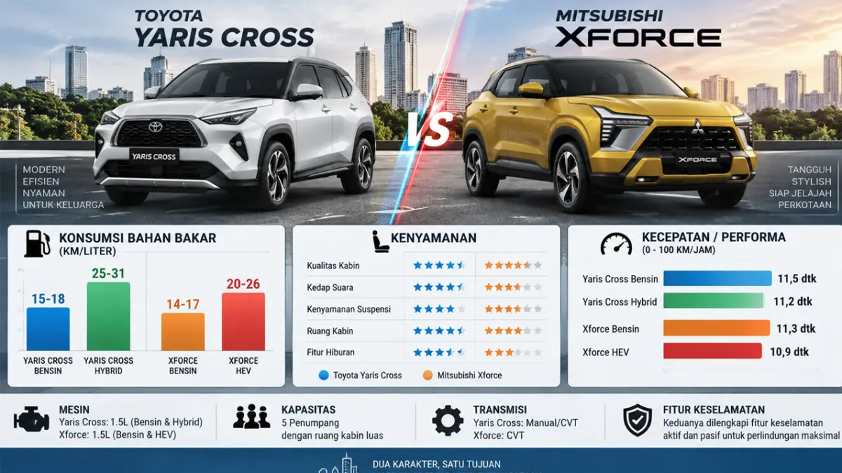 Mitsubishi XForce Hybrid vs ICE: Mana yang Tepat untuk Anda?