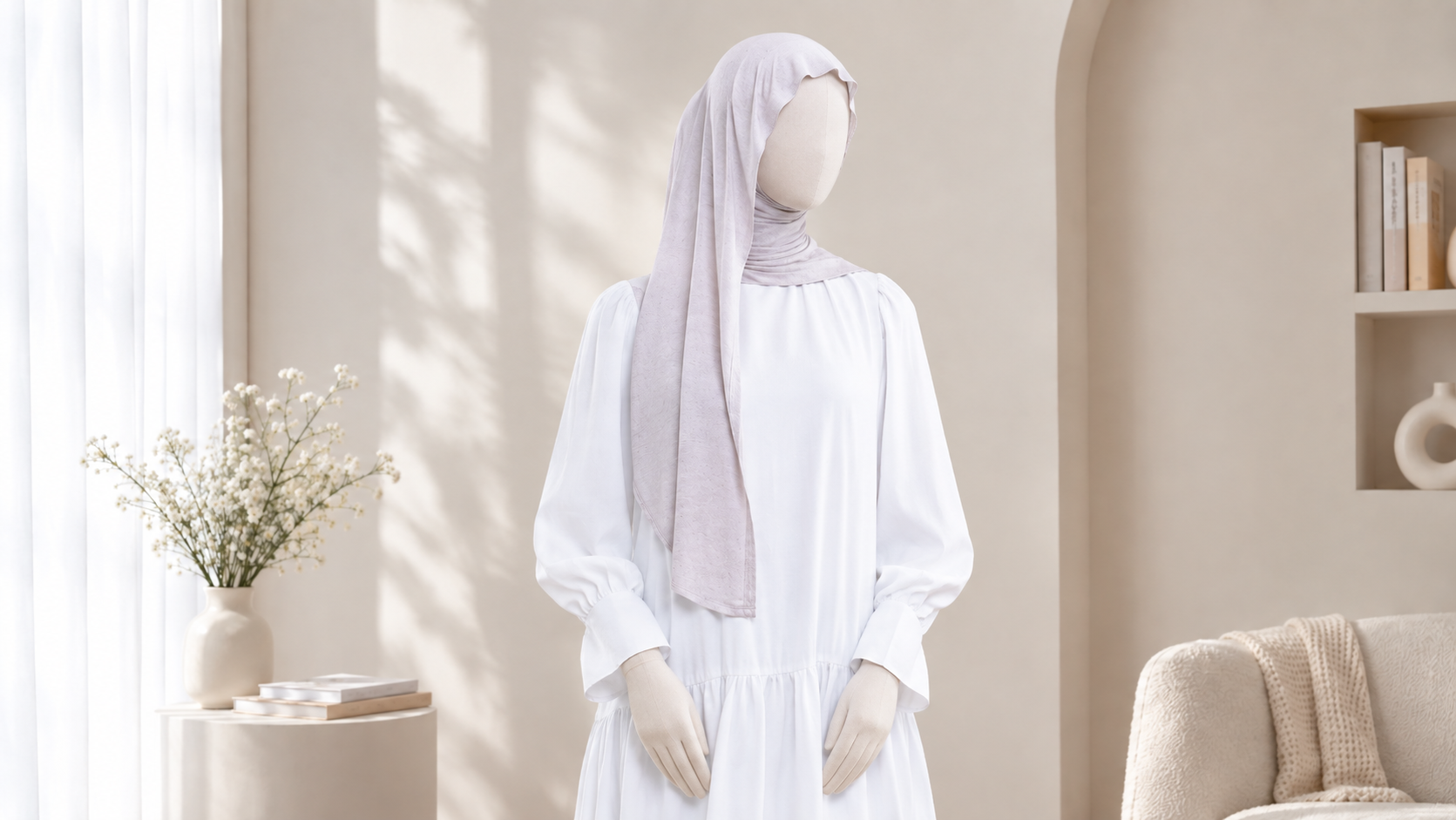 Jilbab Instan dan Inner Shawl Oval untuk Gaya Harian Modern