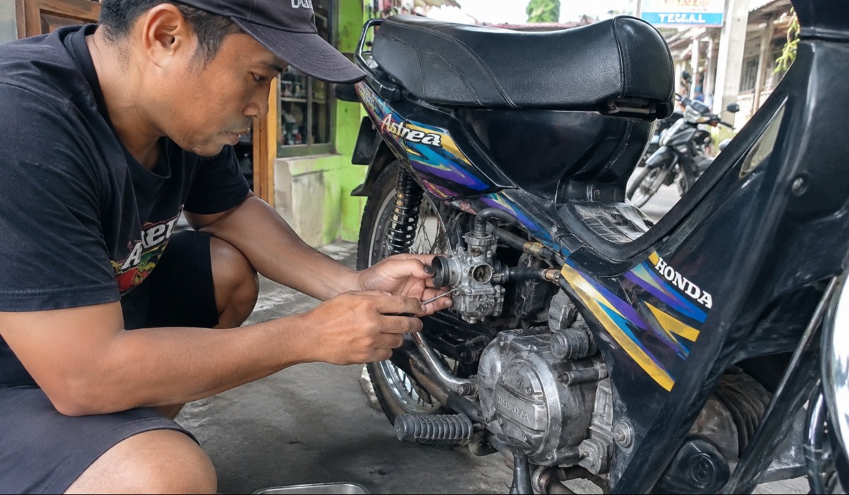Cara Setting Karburator Motor Bebek Agar Irit Tanpa Loyo