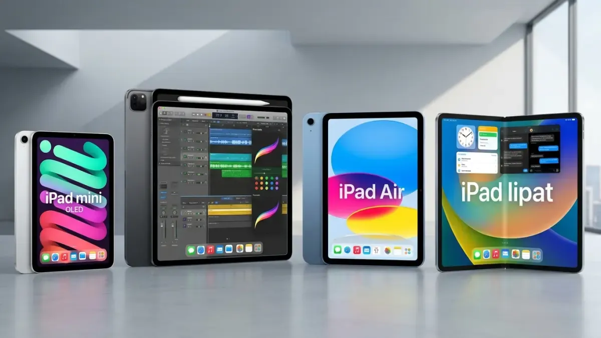 Roadmap iPad Generasi Baru: Mini OLED, Pro Air, hingga Lipat