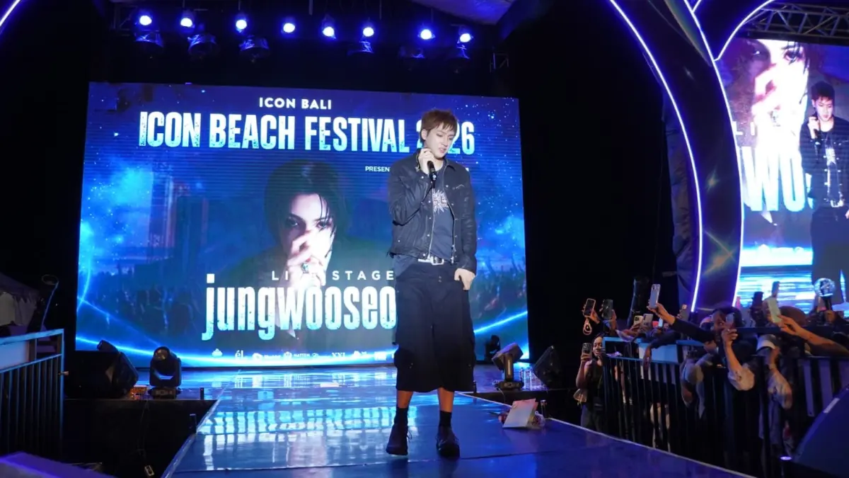 Jung Wooseok PENTAGON Guncang ICON Beach Festival Bali