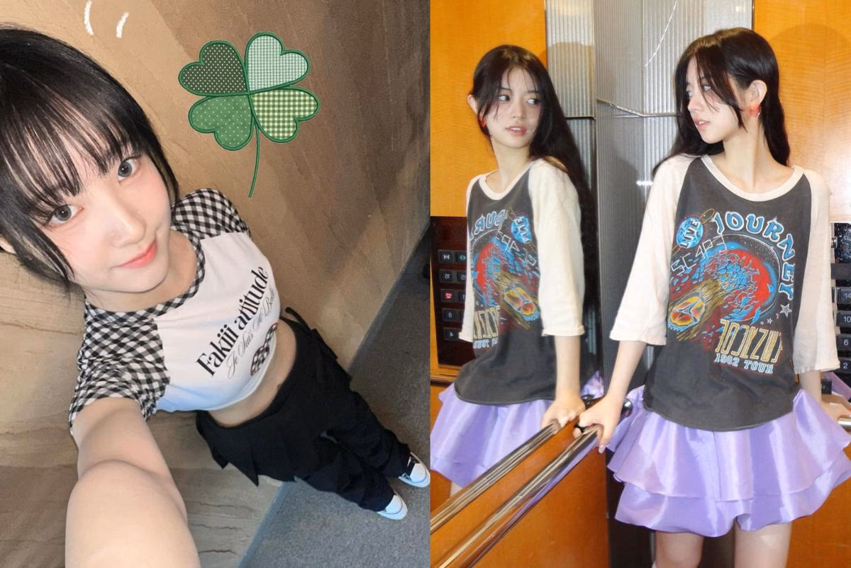 Cara Idol K-Pop Memadukan Raglan T-Shirt dan Outfit Tenis