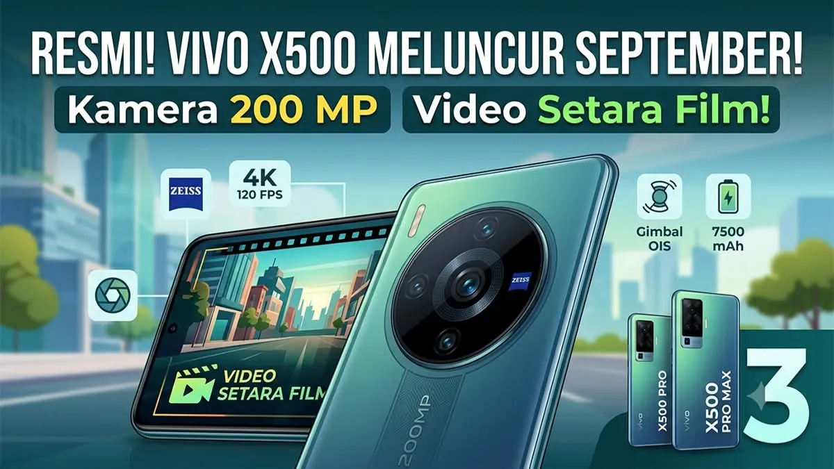 Vivo X500 Series: Kamera 200MP dan Baterai 7.500 mAh untuk Kelas Flagship