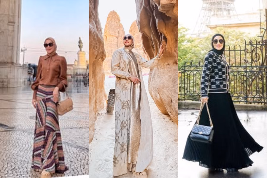 7 Inspirasi OOTD Erin untuk Mix and Match Rok Motif dan Busana Flowy