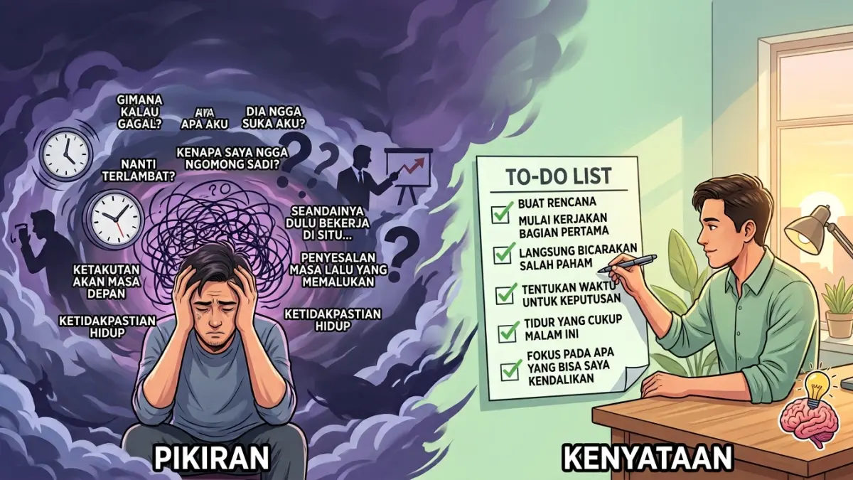 Mengapa Overthinking Membuat Tubuh Lelah Tanpa Bergerak
