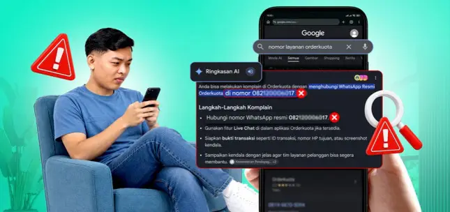 Penipuan Customer Service Palsu di WhatsApp: Lindungi Akun Orderkuota Anda