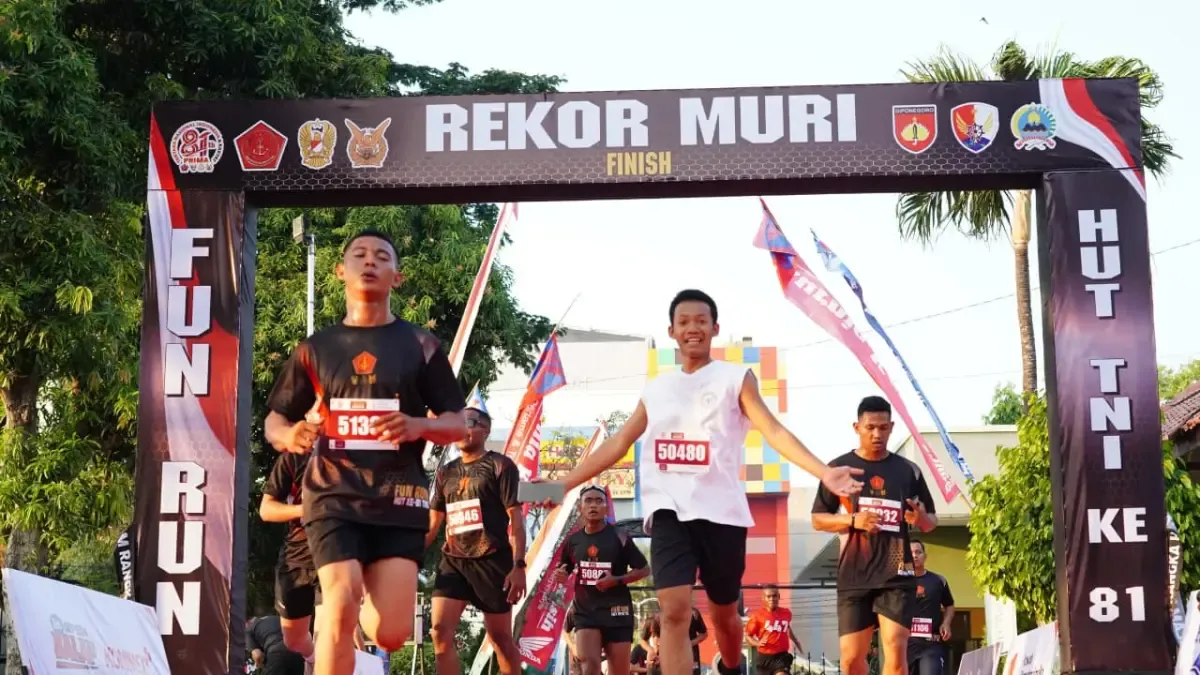 75.000 Pelari Pecahkan Rekor MURI dalam Fun Run TNI HUT ke-81