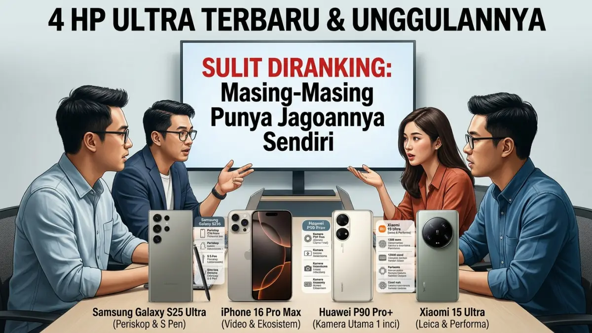 Empat Smartphone Ultra: Spesialisasi Kamera yang Berbeda
