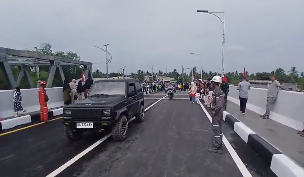 Jembatan Kutablang Kembali Beroperasi, Nadi Logistik Timur Sumatera Pulih