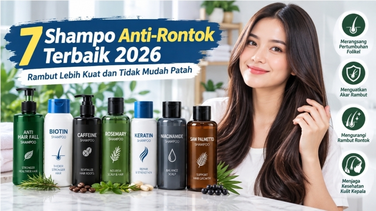 7 Shampo Anti-Rontok Terbaik: Bahan Aktif dan Efektivitas Klinis