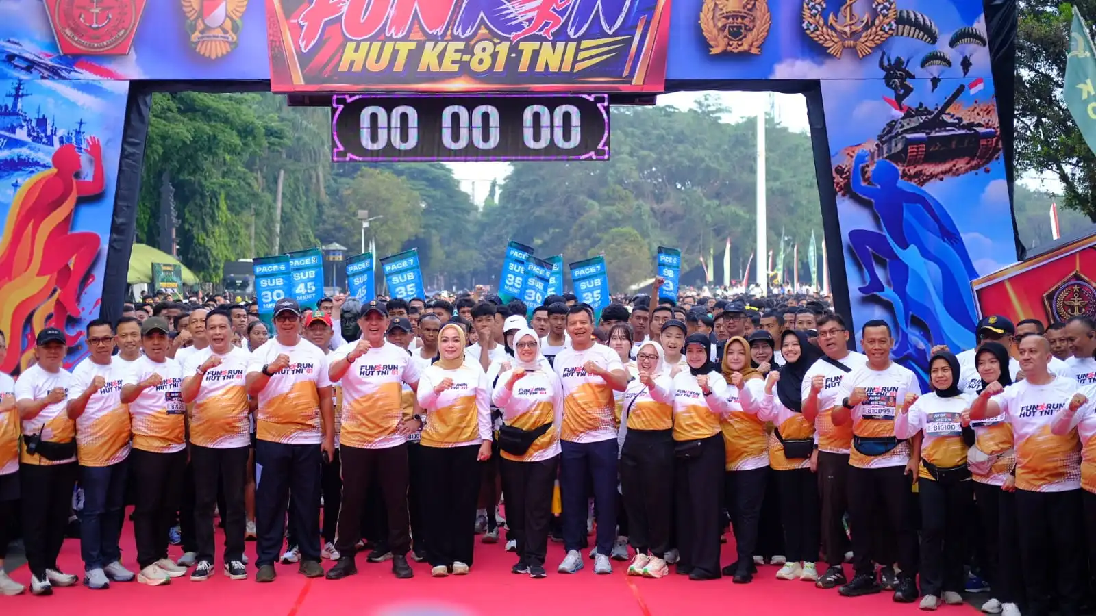Bagaimana Fun Run HUT Militer Menyatukan 3.300 Pelari dan Warga