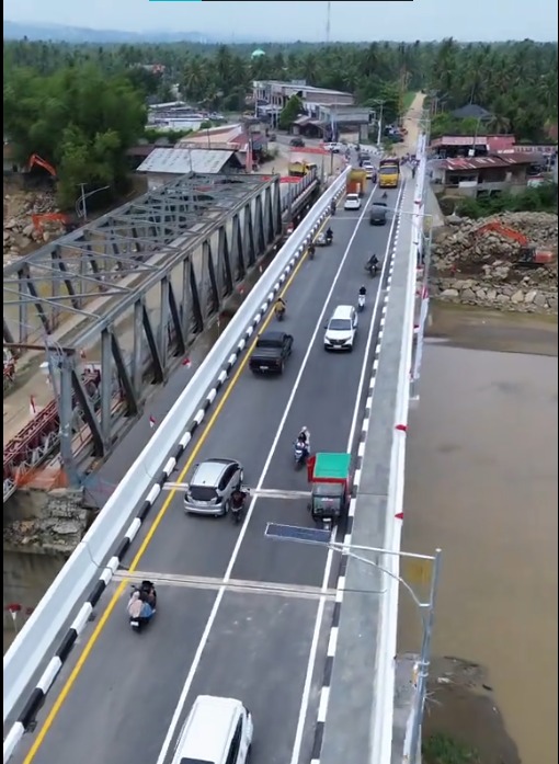 Jembatan Krueng Tingkeum Beroperasi Kembali, Urat Nadi Aceh Pulih