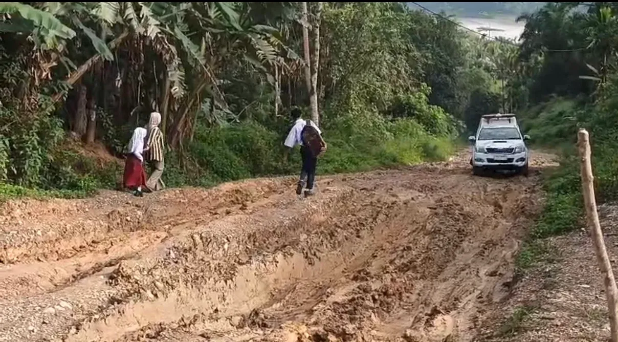 Jalan Rusak Parah di Aceh: Ambulans Terjebak, Warga Terisolasi